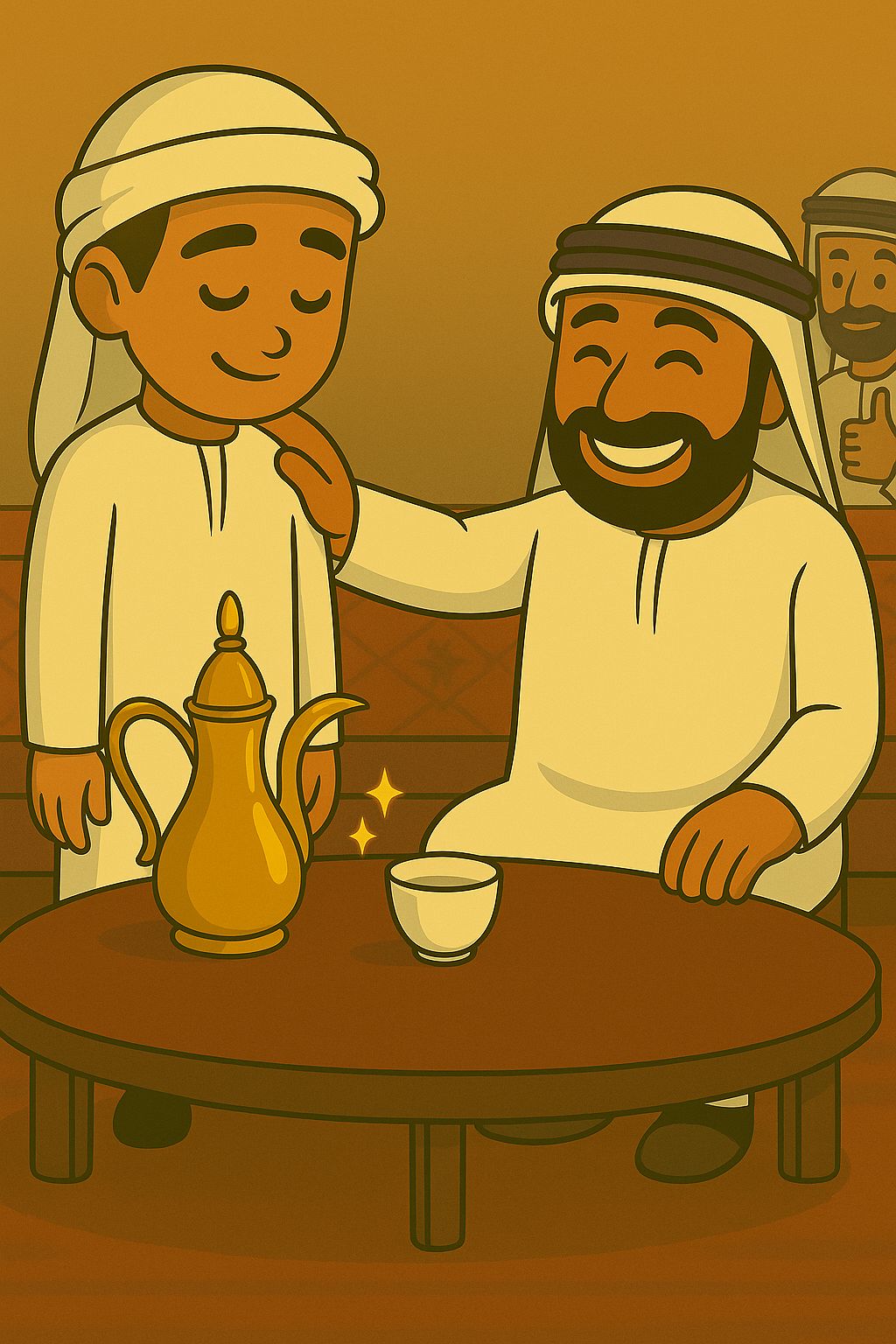 Ahmed shows respect